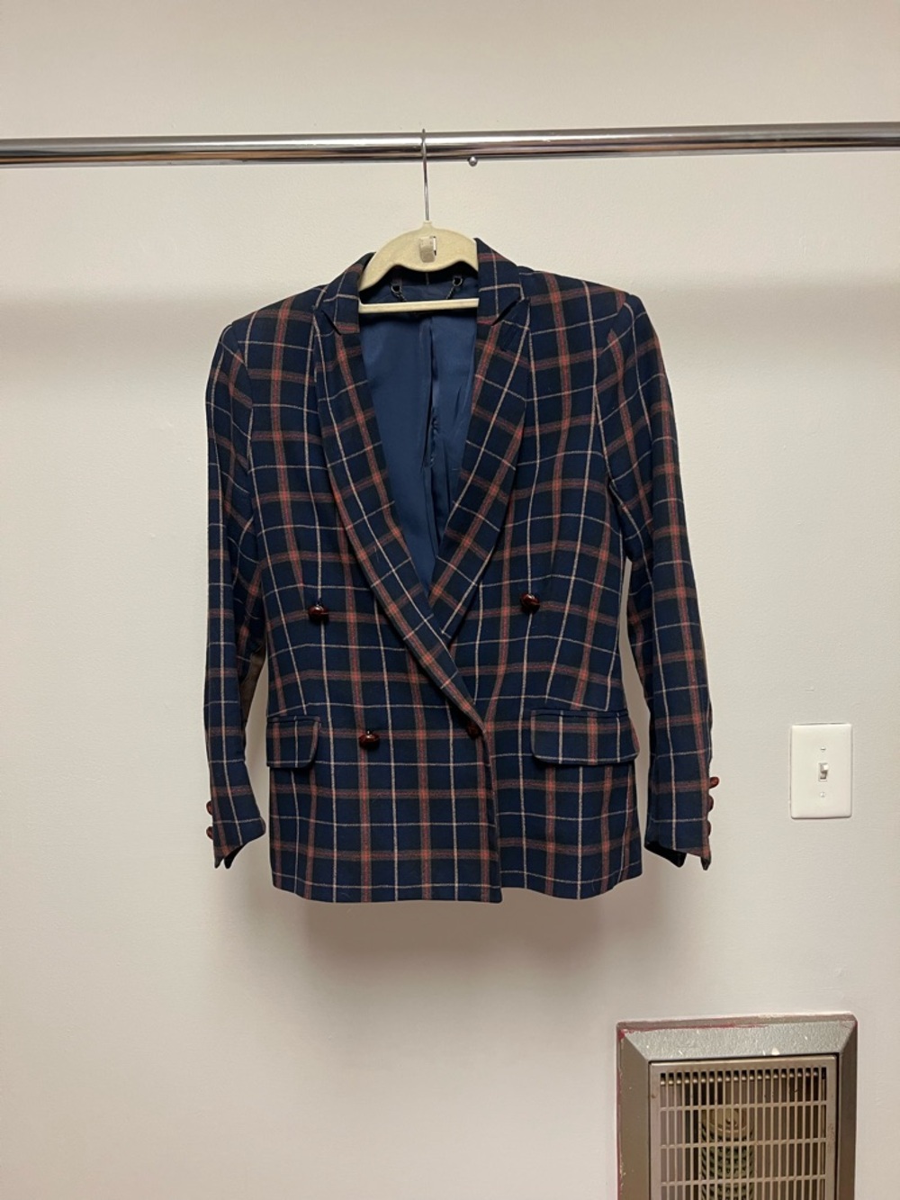 capulet plaid double breasted jacket